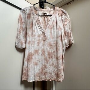 Tiedye mauve pink and white Blouse